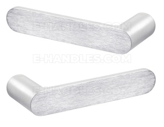 VERUM NUDA PURE - chrom matowy, bez rozety - klamka do drzwi 40-60 mm OTWÓR MAX. fi 20mm