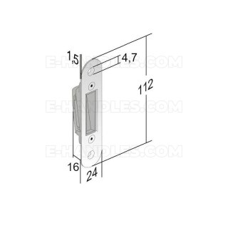 Zaczep do zamków magnetycznych BONAITI TWIN оригінал biały M4 DO ALUMINIUM