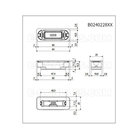 Zaczep z magnesem MINIMAL PLUS XT czarny AGB B024022893