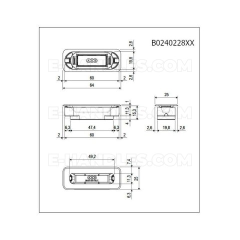 Планка з магнітом MINIMAL PLUS XT biały RAL 9016 AGB B0240228FM