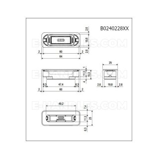 Планка з магнітом MINIMAL PLUS XT chrom mat AGB B024022834