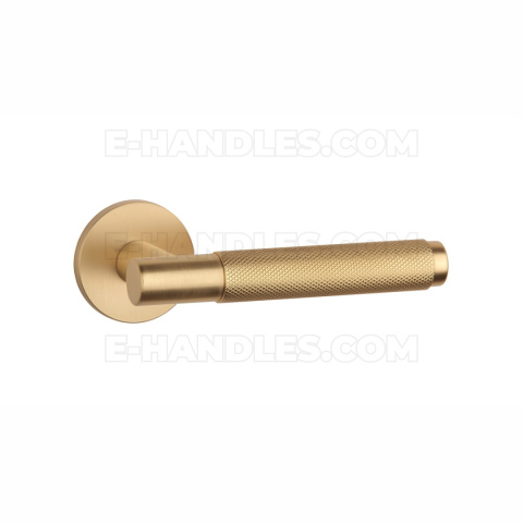 Klamka MOLINIA ROZETA R SLIM 7MM GOLD SATIN - złoty matowy