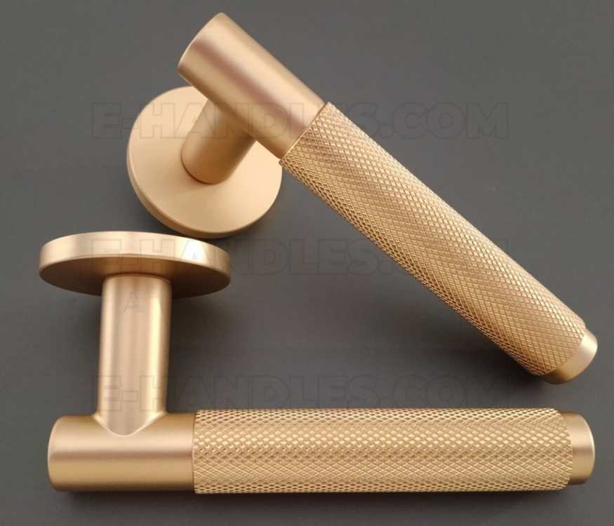 Klamka MOLINIA Rozeta R slim 7 mm GOLD SATIN
